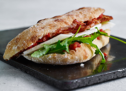 Sandwich med Polpa, Pancetta & Pecorino